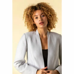 Roman Zip Detail Pleated Jacket For Female -Roman Ladies Fashion unnamed file 109