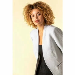 Roman Zip Detail Pleated Jacket For Female -Roman Ladies Fashion unnamed file 110