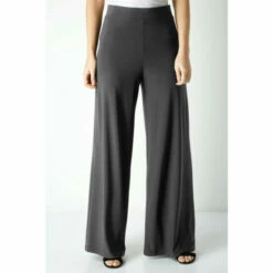 Roman Wide Leg Stretch Trousers For Female
