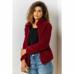 Roman Soft Sherpa Fleece Jacket For Female