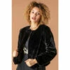 Roman Faux Fur Bolero Jacket For Female