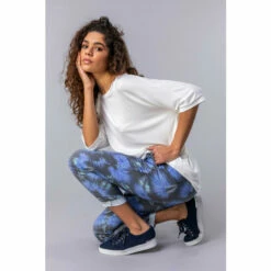 Roman Palm Leaf Print Lounge Joggers For Female -Roman Ladies Fashion unnamed file 5217