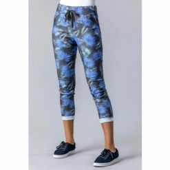 Roman Palm Leaf Print Lounge Joggers For Female -Roman Ladies Fashion unnamed file 5218