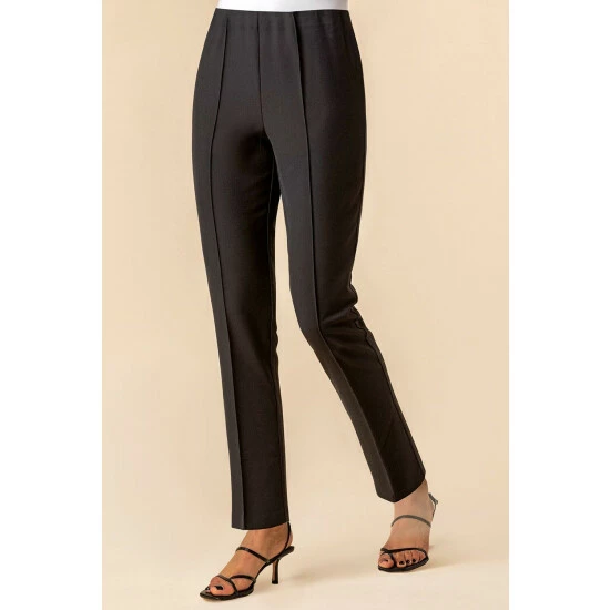 Roman Soft Jersey Stretch Seam Detail Trouser For Female 6 Roman Soft Jersey Stretch Seam Detail Trouser For Female - Image 6