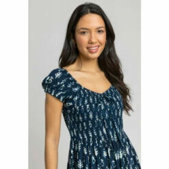 Roman Aztec Tie Detail Tiered Maxi Dress For Female -Roman Ladies Fashion unnamed file 760