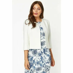 Roman Tailored Jacquard Jacket For Female